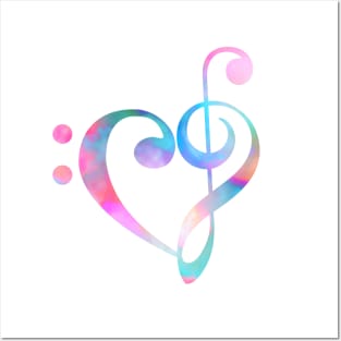 Music Heart Posters and Art